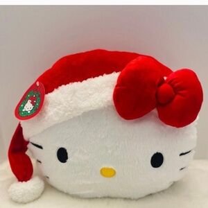 Santa hello Kitty pillow